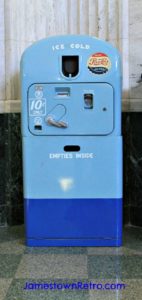 Pepsi Machine in the Jamestown Train Station.