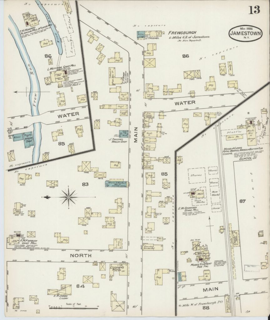 Frewsburg Map 1896